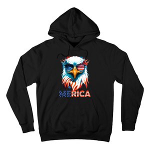 Merica Bald Eagle USA Eagle 4th Of July Patriotic Funny Hoodie