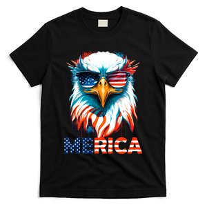 Merica Bald Eagle USA Eagle 4th Of July Patriotic Funny T-Shirt