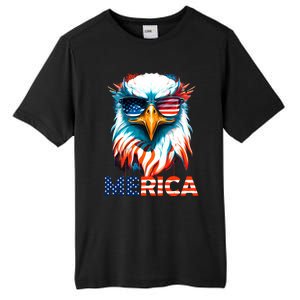 Merica Bald Eagle USA Eagle 4th Of July Patriotic Funny Tall Fusion ChromaSoft Performance T-Shirt