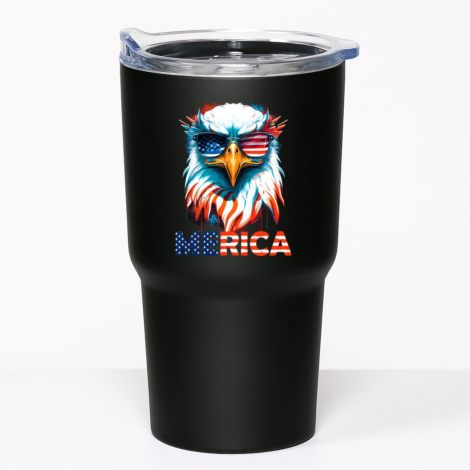 Merica Bald Eagle USA Eagle 4th Of July Patriotic Funny Tumbler