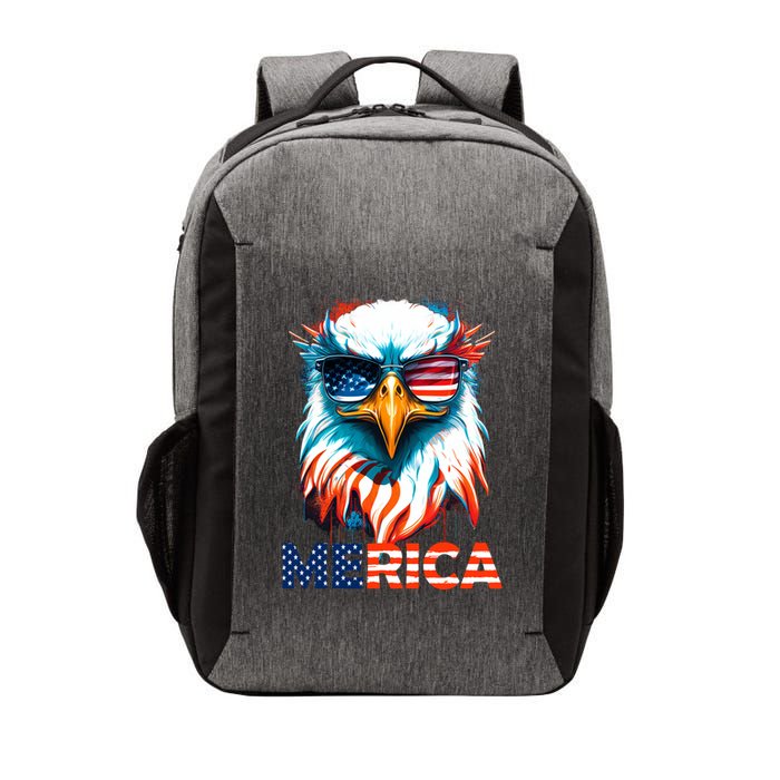 Merica Bald Eagle USA Eagle 4th Of July Patriotic Funny Vector Backpack
