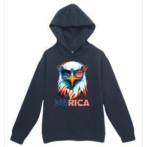 Merica Bald Eagle USA Eagle 4th Of July Patriotic Funny Urban Pullover Hoodie