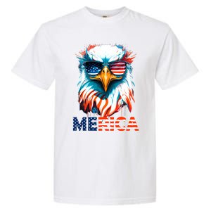 Merica Bald Eagle USA Eagle 4th Of July Patriotic Funny Garment-Dyed Heavyweight T-Shirt