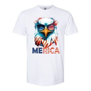 Merica Bald Eagle USA Eagle 4th Of July Patriotic Funny Softstyle CVC T-Shirt