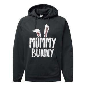 Mommy Bunny Ear Easter Family Matching Mom Mama Mother Performance Fleece Hoodie