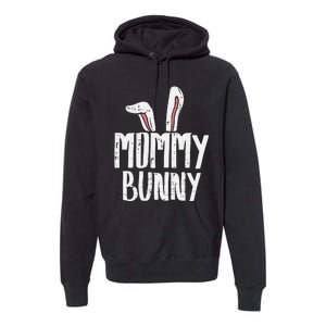 Mommy Bunny Ear Easter Family Matching Mom Mama Mother Premium Hoodie