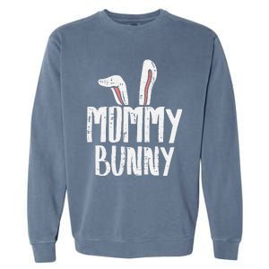 Mommy Bunny Ear Easter Family Matching Mom Mama Mother Garment-Dyed Sweatshirt