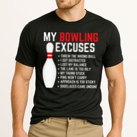 My Bowling Excuses Bowler Funny Bowling Cooling Performance Crew T-Shirt