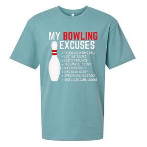 My Bowling Excuses Bowler Funny Bowling Sueded Cloud Jersey T-Shirt