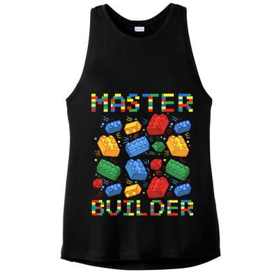 Master Builder Funny Building Blocks For Boys Ladies PosiCharge Tri-Blend Wicking Tank