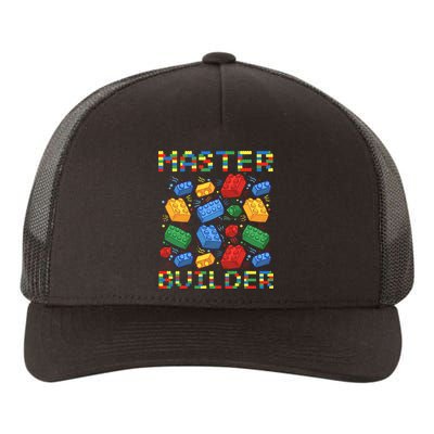 Master Builder Funny Building Blocks For Boys Yupoong Adult 5-Panel Trucker Hat
