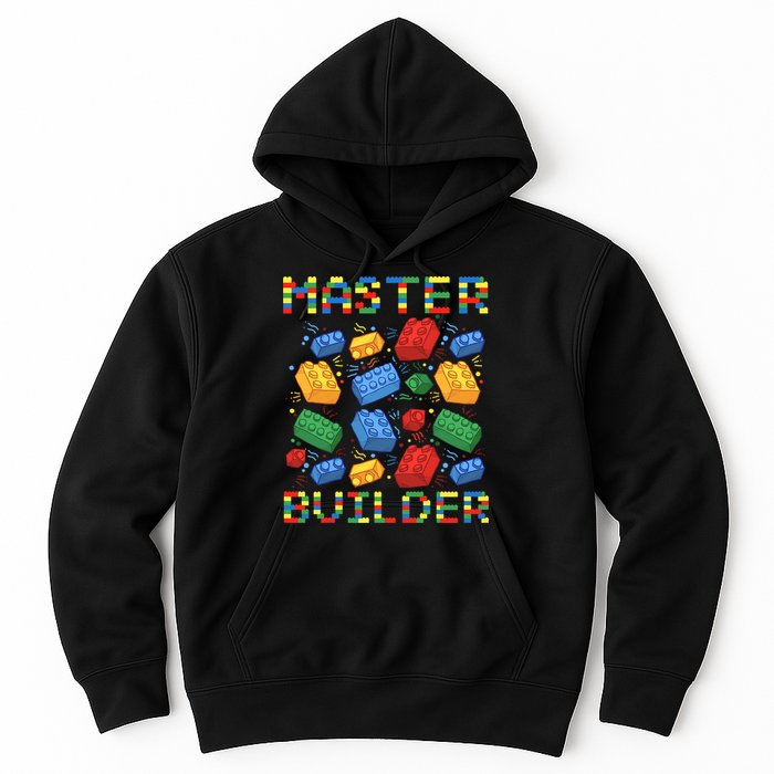 Master Builder Funny Building Blocks For Boys Hoodie