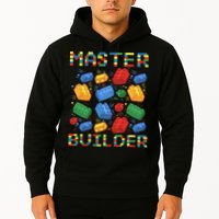 Master Builder Funny Building Blocks For Boys Hoodie
