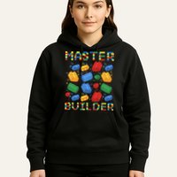 Master Builder Funny Building Blocks For Boys Hoodie