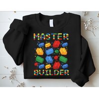Master Builder Funny Building Blocks For Boys Sweatshirt