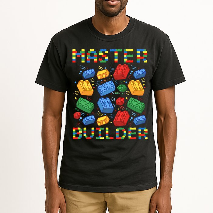 Master Builder Funny Building Blocks For Boys Tall T-Shirt