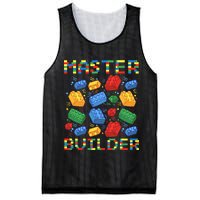 Master Builder Funny Building Blocks For Boys Mesh Reversible Basketball Jersey Tank