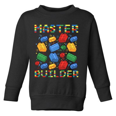 Master Builder Funny Building Blocks For Boys Toddler Sweatshirt