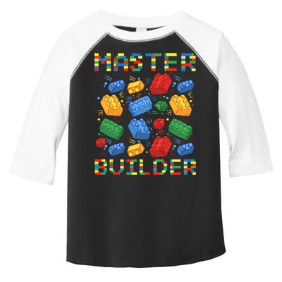 Master Builder Funny Building Blocks For Boys Toddler Fine Jersey T-Shirt