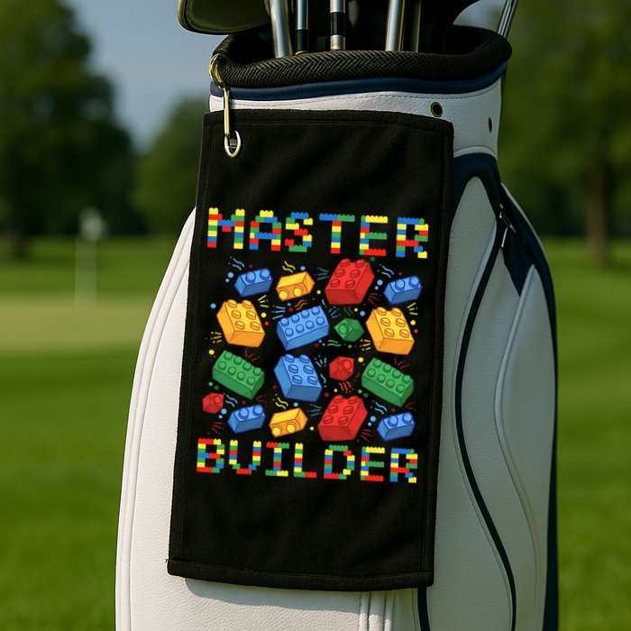 Master Builder Funny Building Blocks For Boys Golf Towel