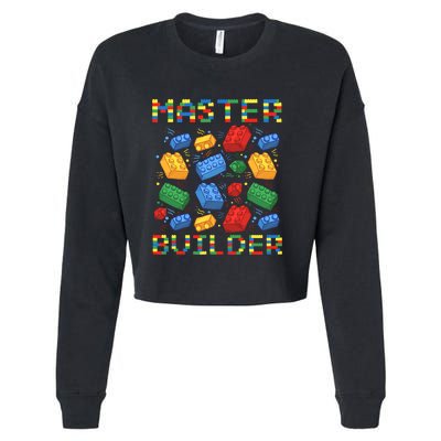 Master Builder Funny Building Blocks For Boys Cropped Pullover Crew