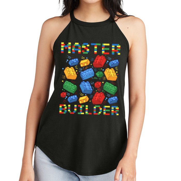Master Builder Funny Building Blocks For Boys Women's Perfect Tri Rocker Tank