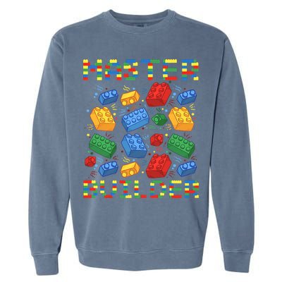 Master Builder Funny Building Blocks For Boys Garment-Dyed Sweatshirt