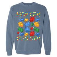 Master Builder Funny Building Blocks For Boys Garment-Dyed Sweatshirt