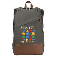 Master Builder Funny Building Blocks For Boys Cotton Canvas Backpack