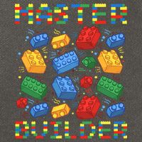Master Builder Funny Building Blocks For Boys Cotton Canvas Backpack