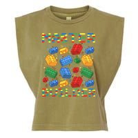 Master Builder Funny Building Blocks For Boys Garment-Dyed Women's Muscle Tee