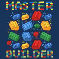 Master Builder Funny Building Blocks For Boys Infant Baby Jersey Bodysuit
