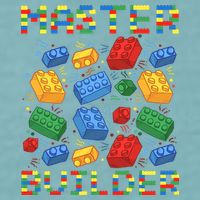 Master Builder Funny Building Blocks For Boys Sueded Cloud Jersey T-Shirt