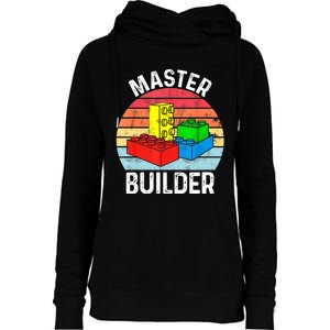 Master Builder Funny Building Blocks Toys Womens Funnel Neck Pullover Hood