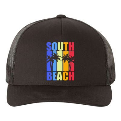 Miami Beach Florida Souvenir Colourful South Beach Yupoong Adult 5-Panel Trucker Hat