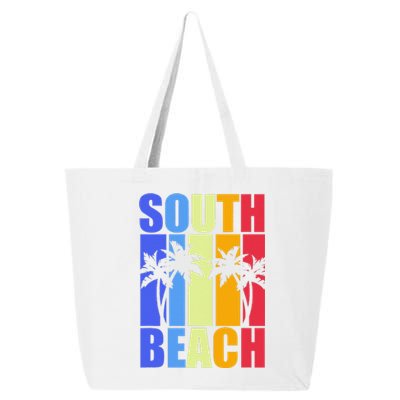 Miami Beach Florida Souvenir Colourful South Beach 25L Jumbo Tote