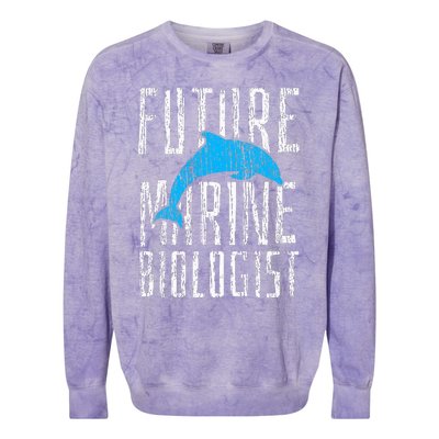 Marine Biology Future Biologist Science Colorblast Crewneck Sweatshirt