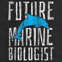 Marine Biology Future Biologist Science 7 Panel Mesh Trucker Snapback Hat