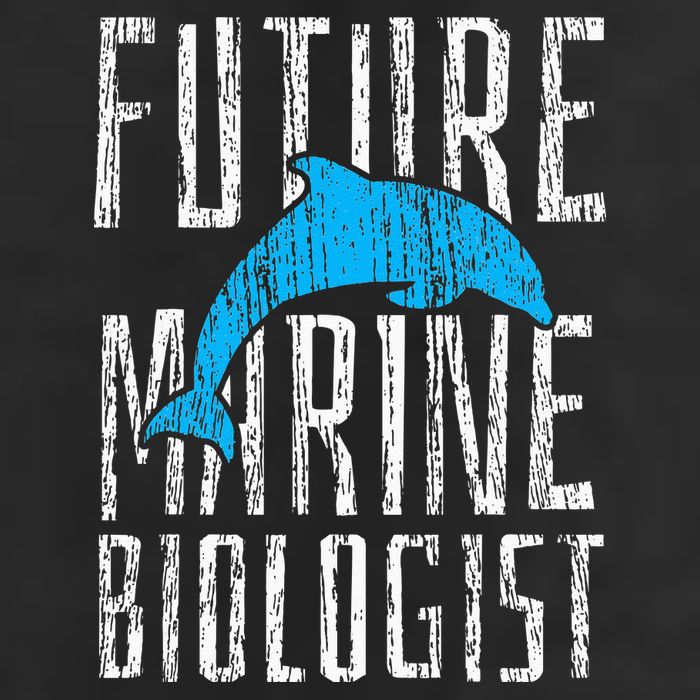Marine Biology Future Biologist Science 7 Panel Mesh Trucker Snapback Hat