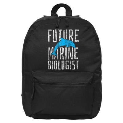Marine Biology Future Biologist Science 16 in Basic Backpack