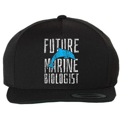 Marine Biology Future Biologist Science Wool Snapback Cap