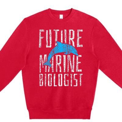 Marine Biology Future Biologist Science Premium Crewneck Sweatshirt