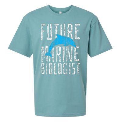 Marine Biology Future Biologist Science Sueded Cloud Jersey T-Shirt