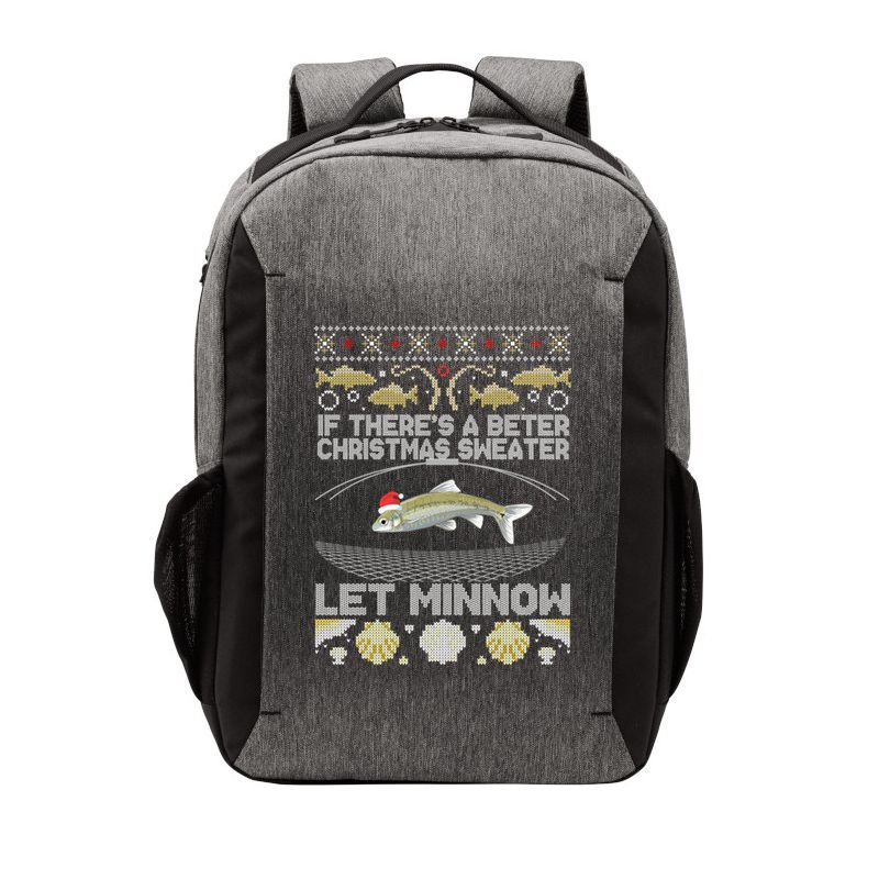 Minnow Bait Fish Trap Angler Fishing Vector Backpack