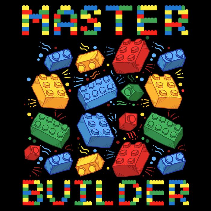 Master Builder Funny Building Blocks Gift 16 in Basic Backpack
