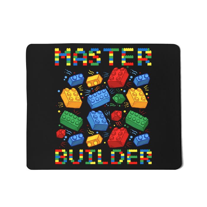 Master Builder Funny Building Blocks Gift Mousepad