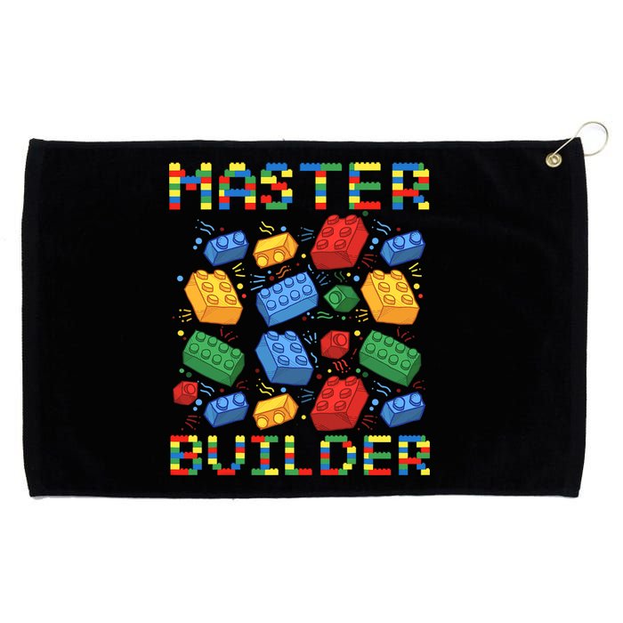 Master Builder Funny Building Blocks Gift Grommeted Golf Towel