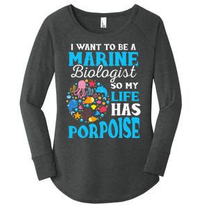 Marine Biology Future Marine Biologist Gift Saying Women's Perfect Tri Tunic Long Sleeve Shirt