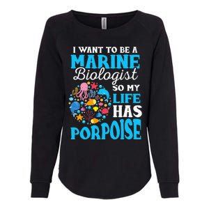 Marine Biology Future Marine Biologist Gift Saying Womens California Wash Sweatshirt