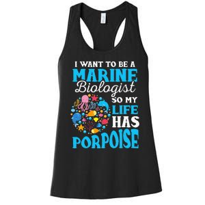 Marine Biology Future Marine Biologist Gift Saying Women's Racerback Tank